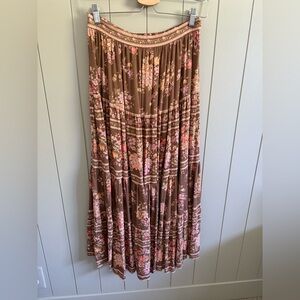 Spell Meadowland Maxi Skirt in Hazelnut